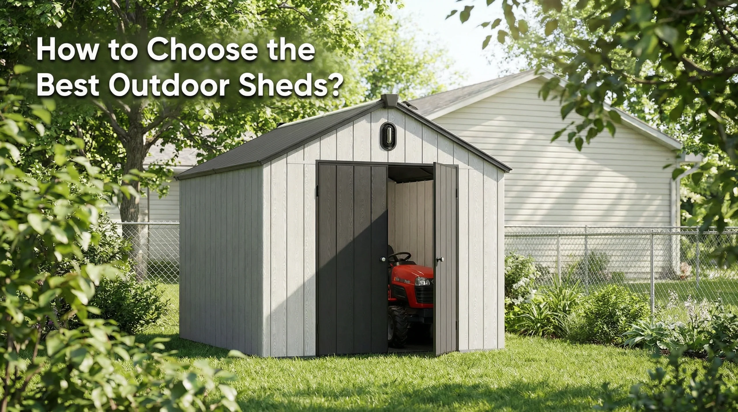 how to choose the best outdoor shed