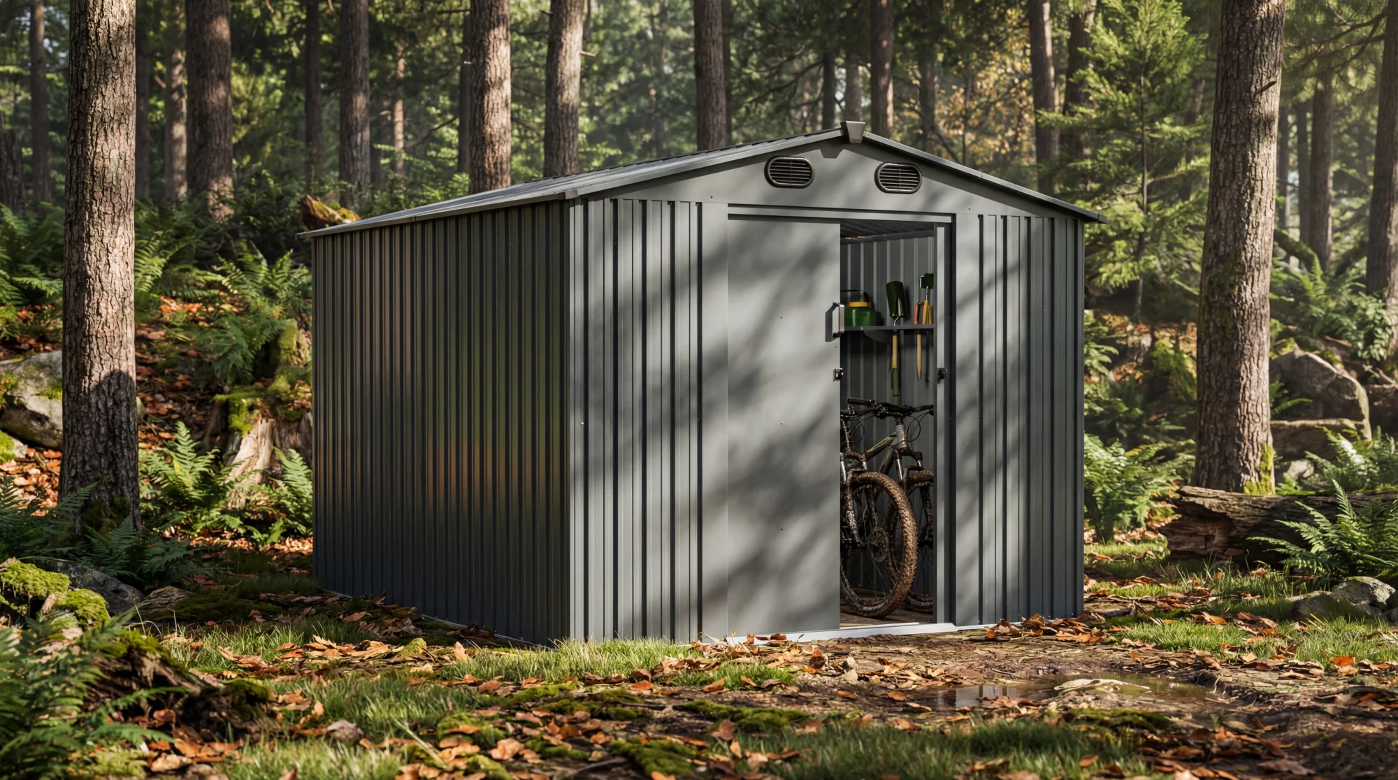 DiBiBi 8 x 10 metal shed