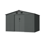 dibibi10 x 8 metal shed with double doors
