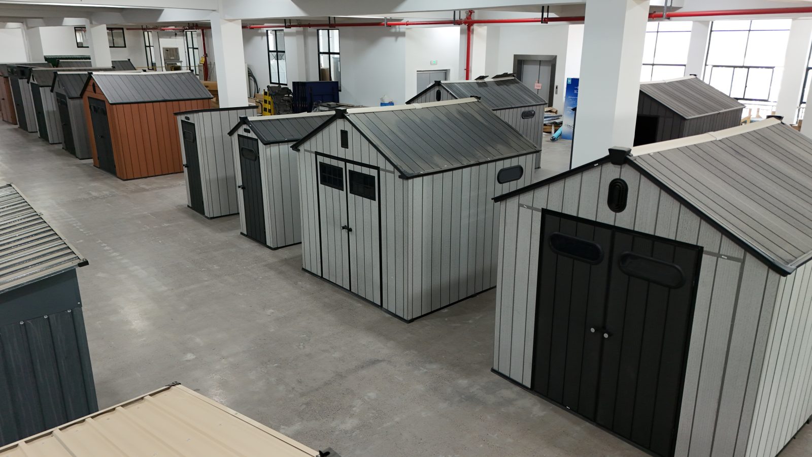 pre-assemble-sheds-in-warehouse